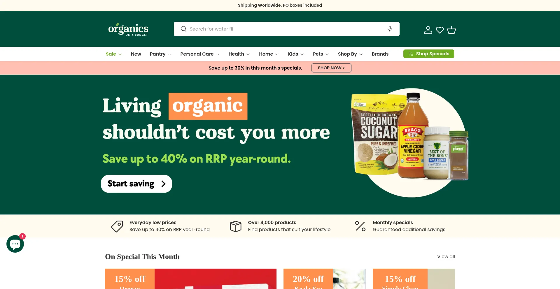 Organicsonabudget.com.au