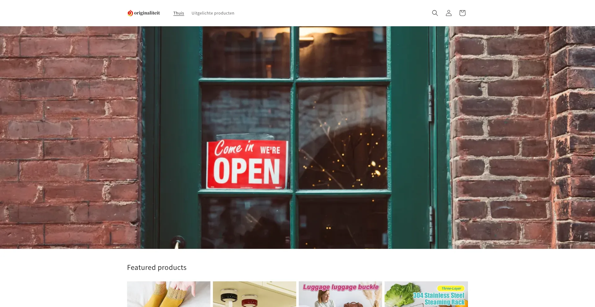 Website screenshot of Originaliteit.com