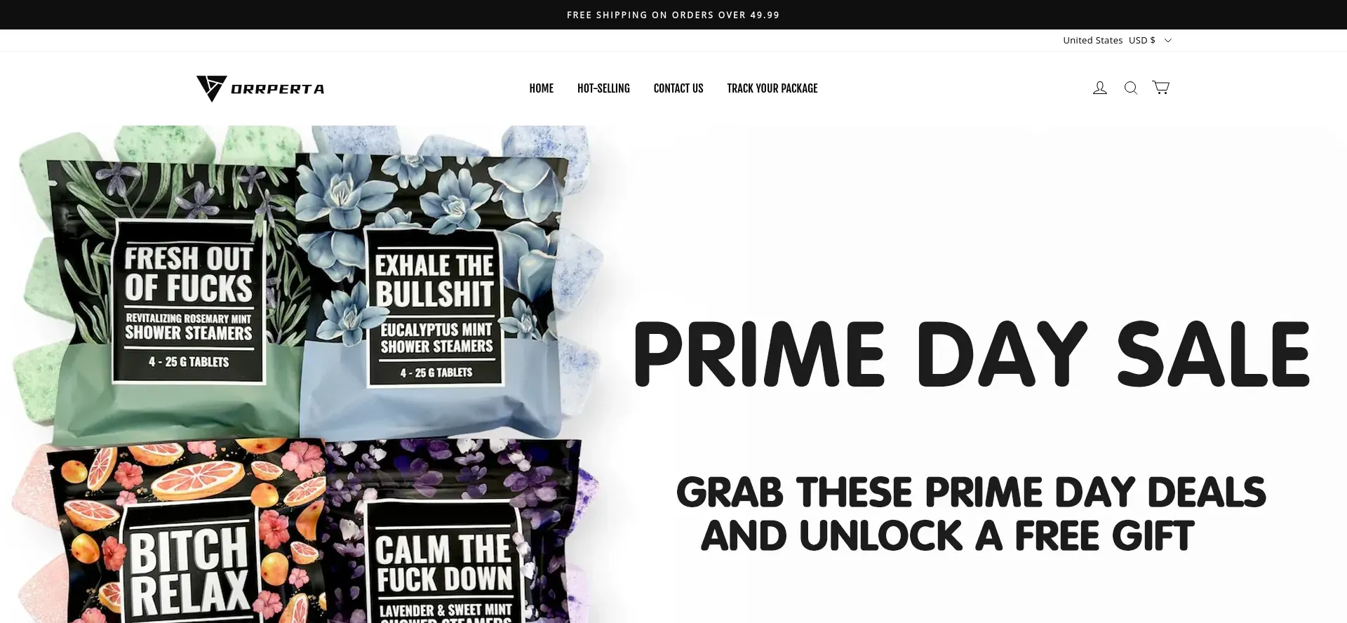Website screenshot of Orrperta.com
