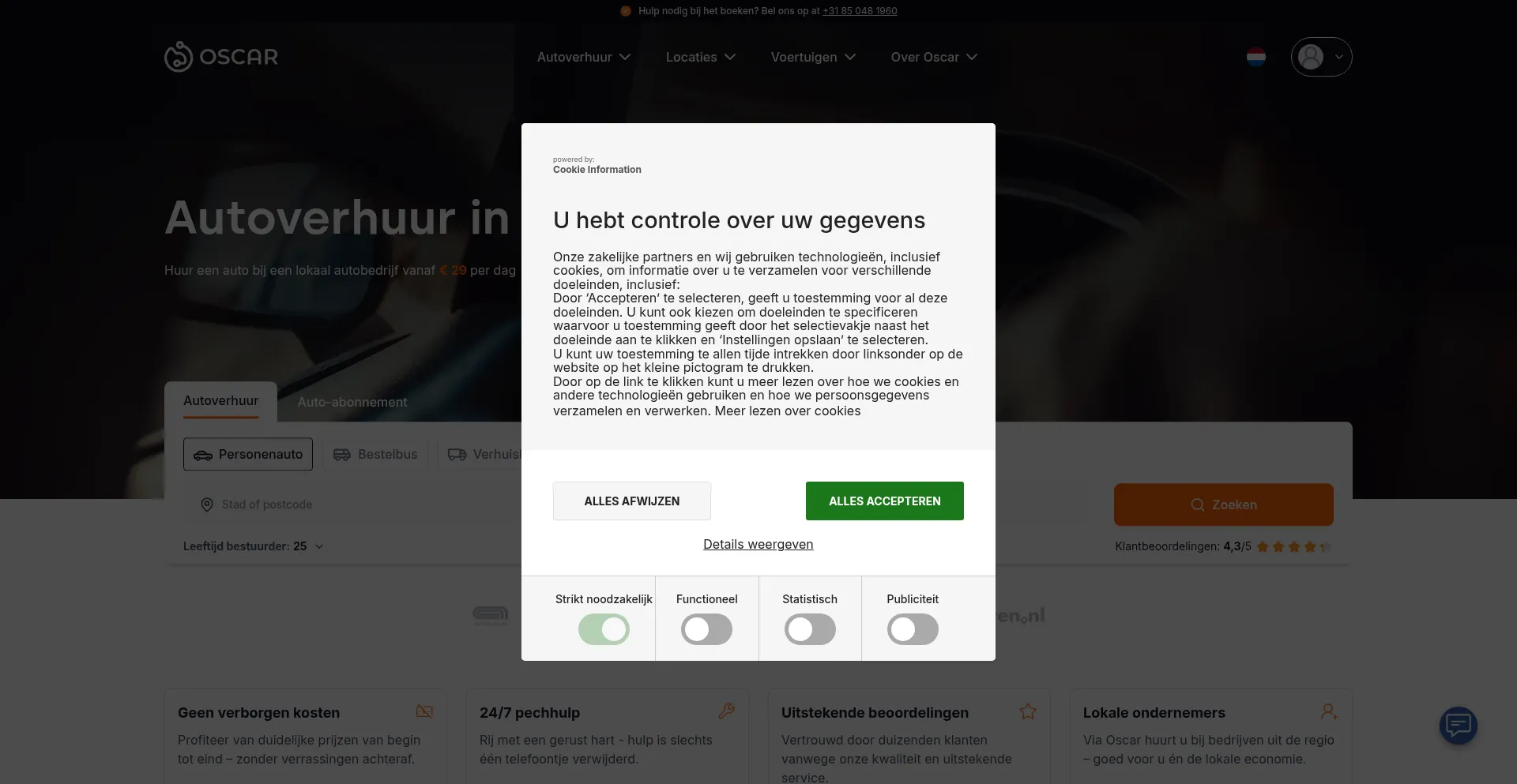 Oscar.nl Screenshot