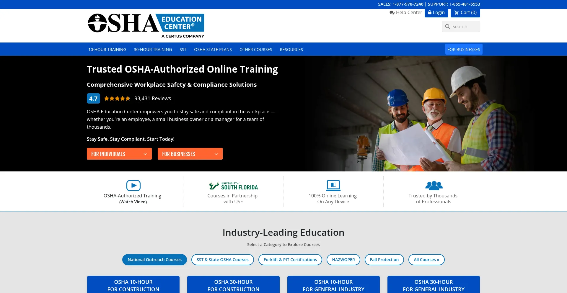 Oshaeducationcenter.com