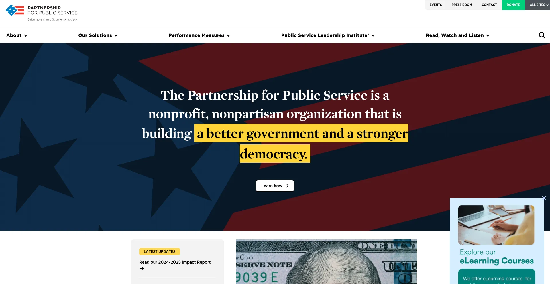 Ourpublicservice.org Screenshot