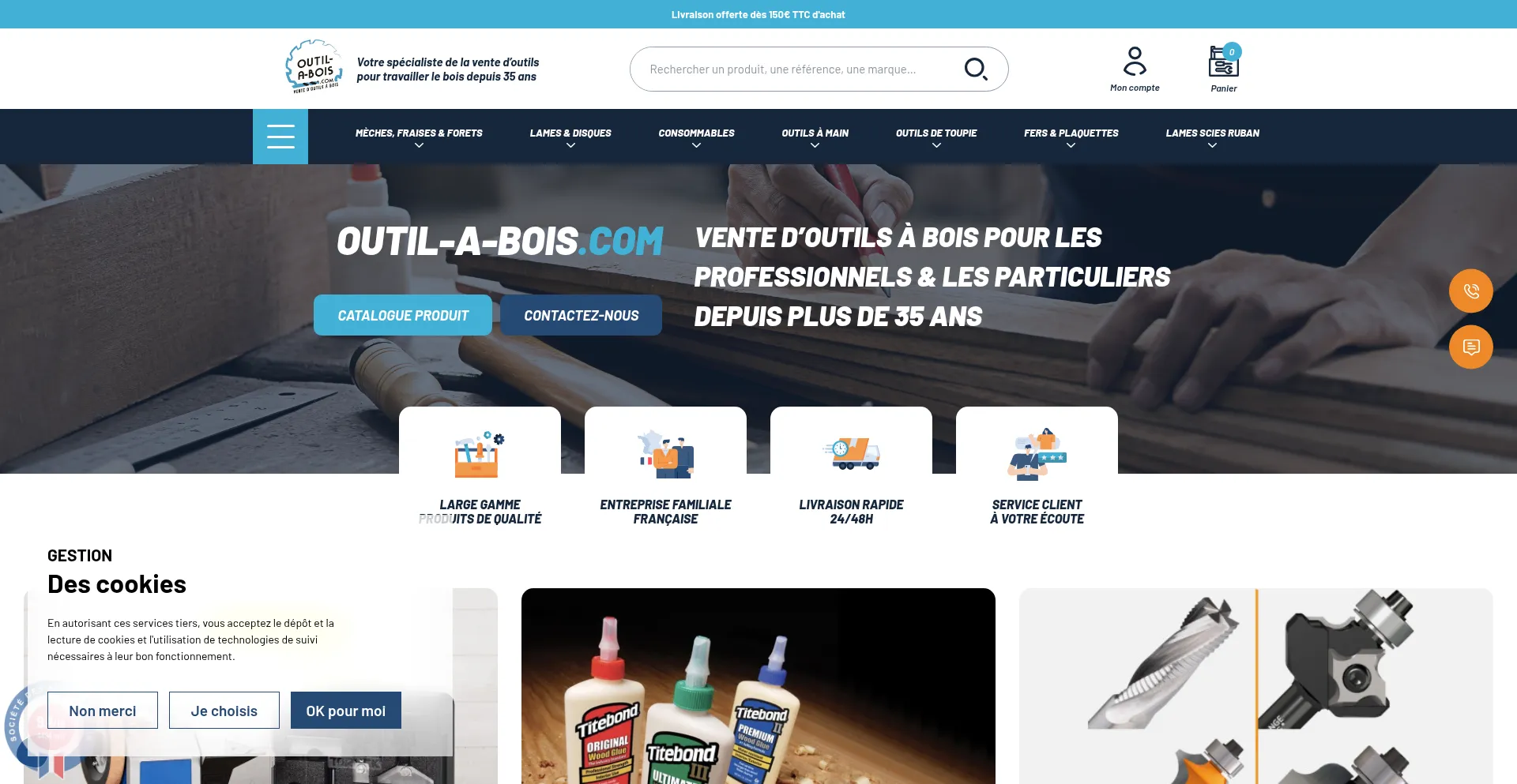 Ist Outil-a-bois.com sicher und vertrauenswürdig?