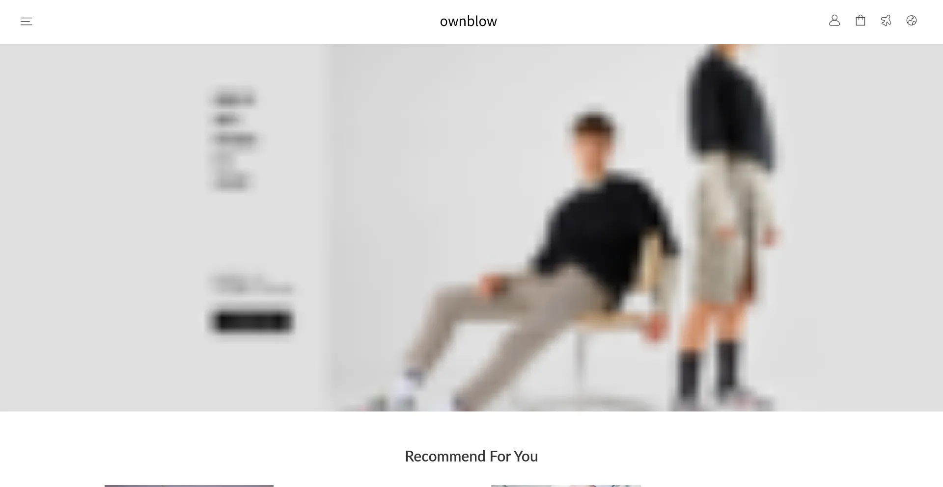 Website screenshot of Ownblow.com