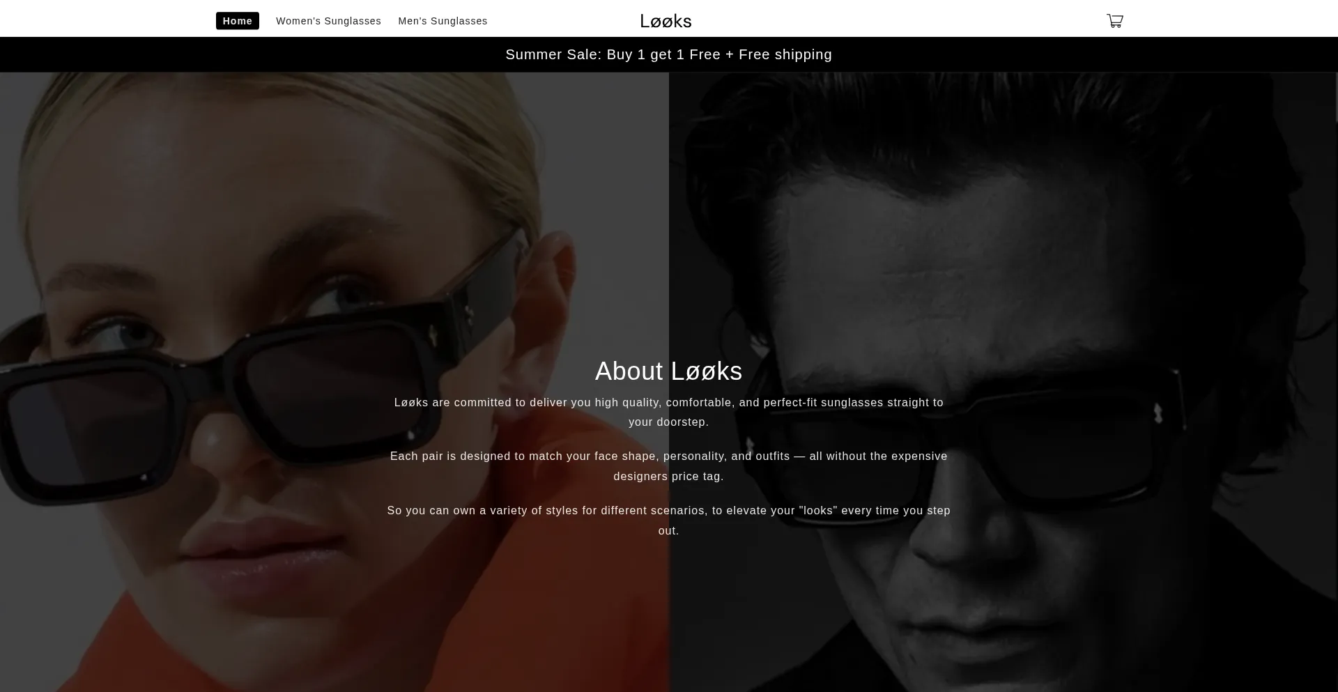 Website screenshot of Ownslooks.com