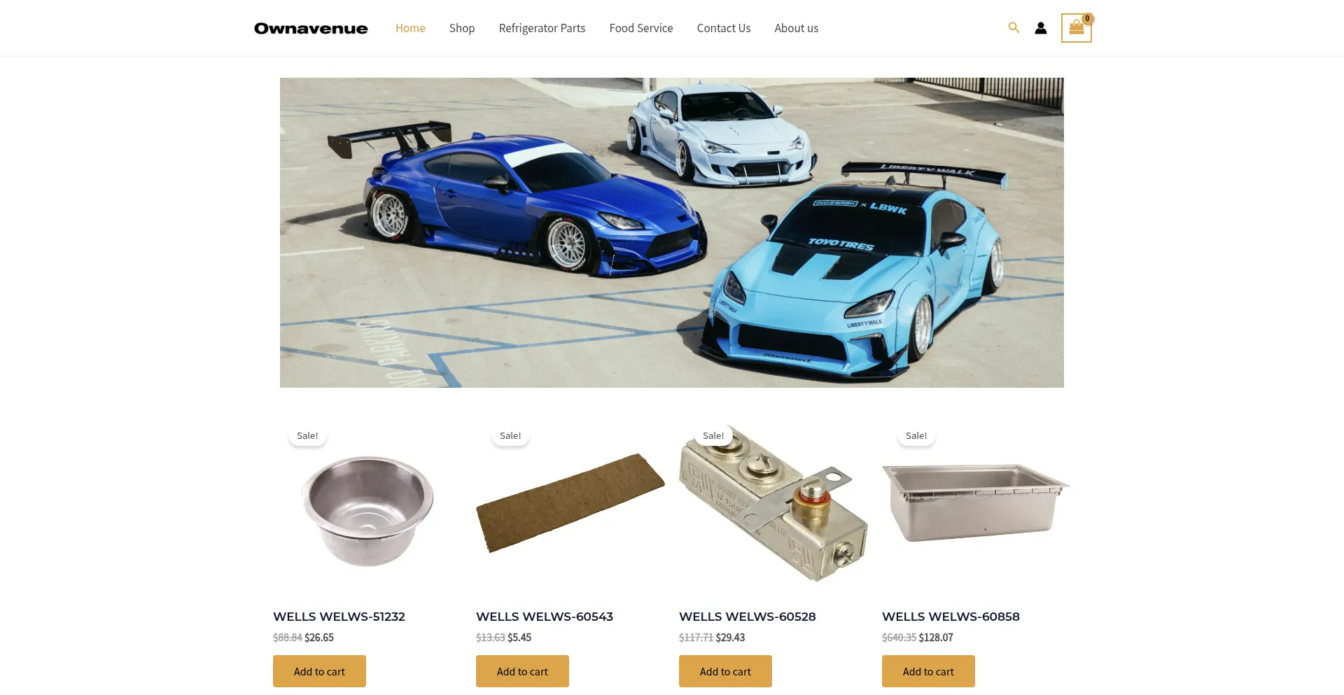 Website screenshot of Owntheavenuestore.com