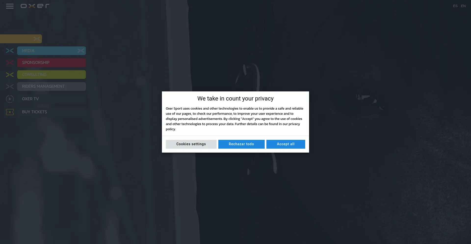 Oxersport.com Screenshot