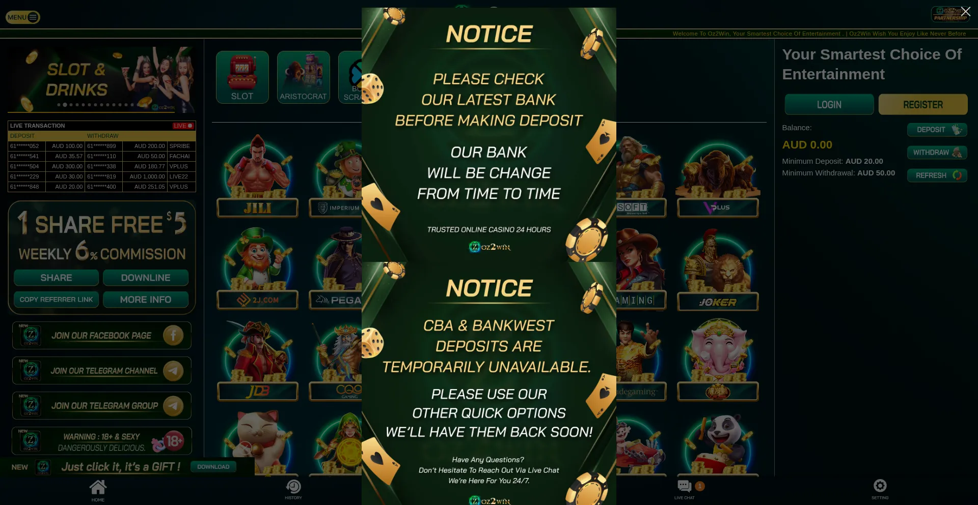 Oz2win.com