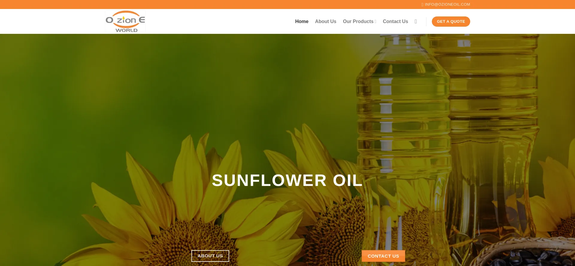 Website screenshot of Ozioneoil.com