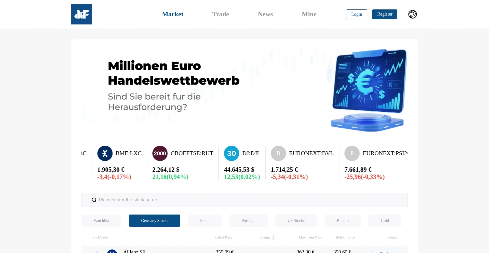 Website screenshot of P.difplus.fo
