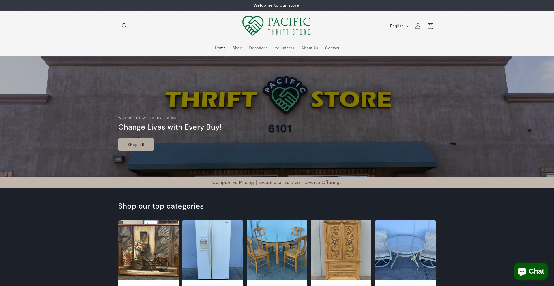 Pacificthriftstore.com