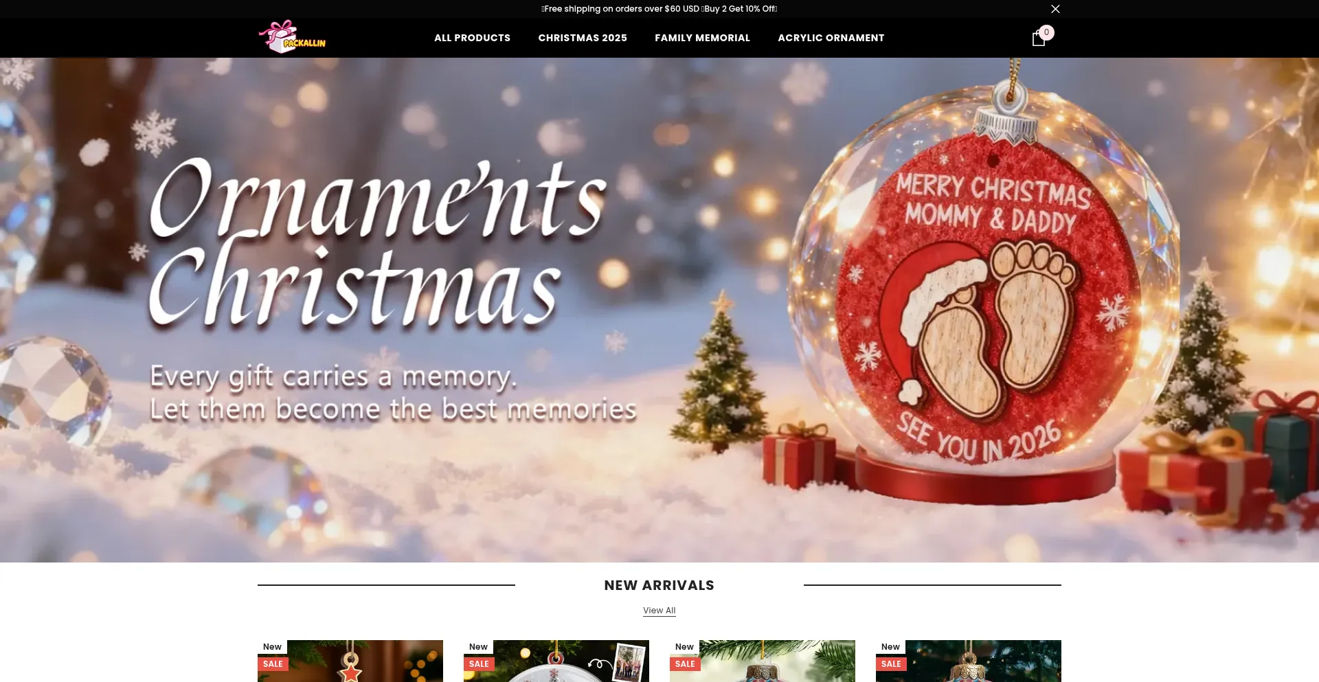 Packallin.com Screenshot