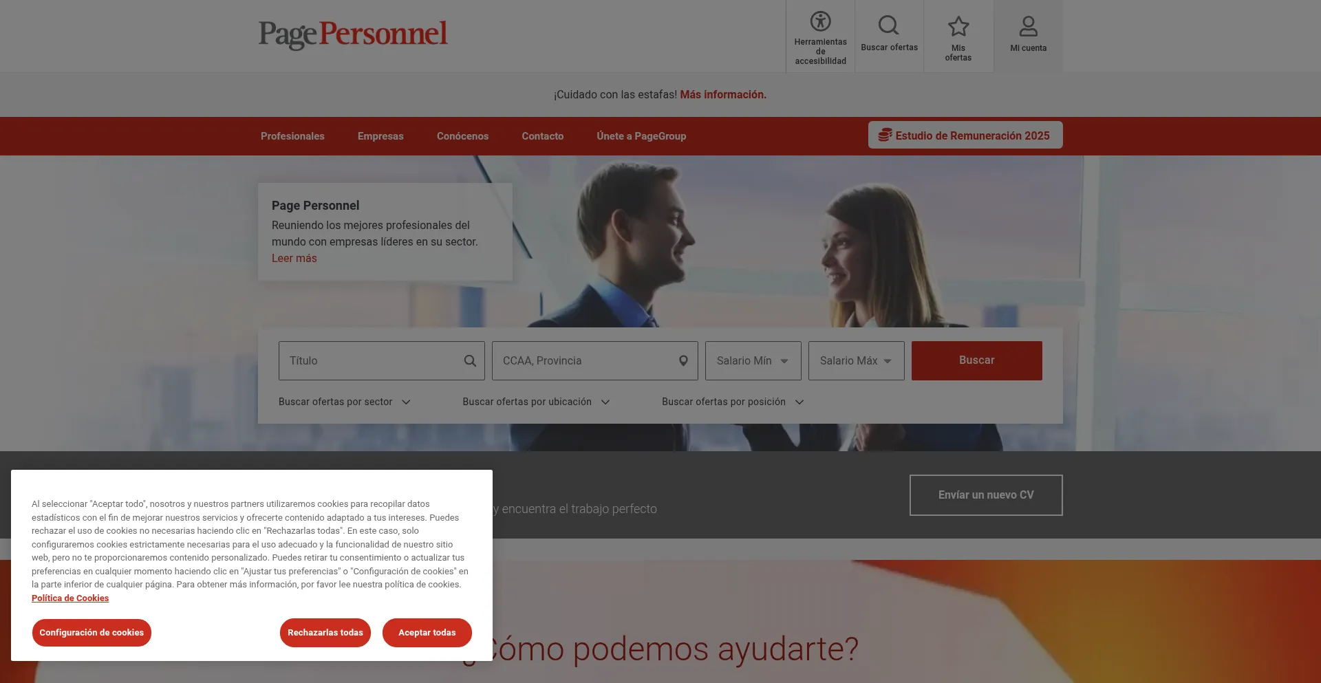 Ist Pagepersonnel.es sicher und vertrauenswürdig?