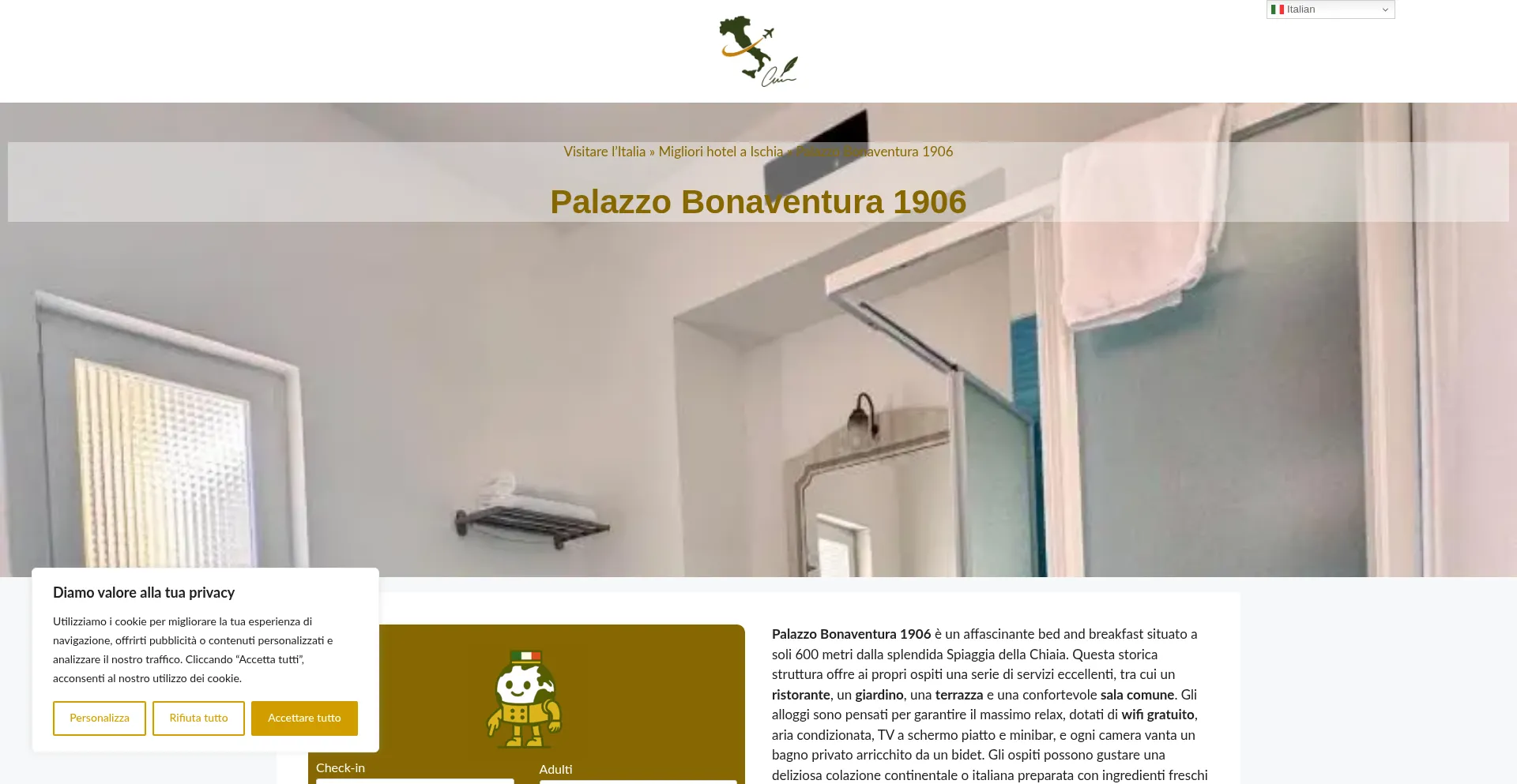 Ist Palazzo-bonaventura-1906.dreaminginrome.com sicher und vertrauenswürdig?