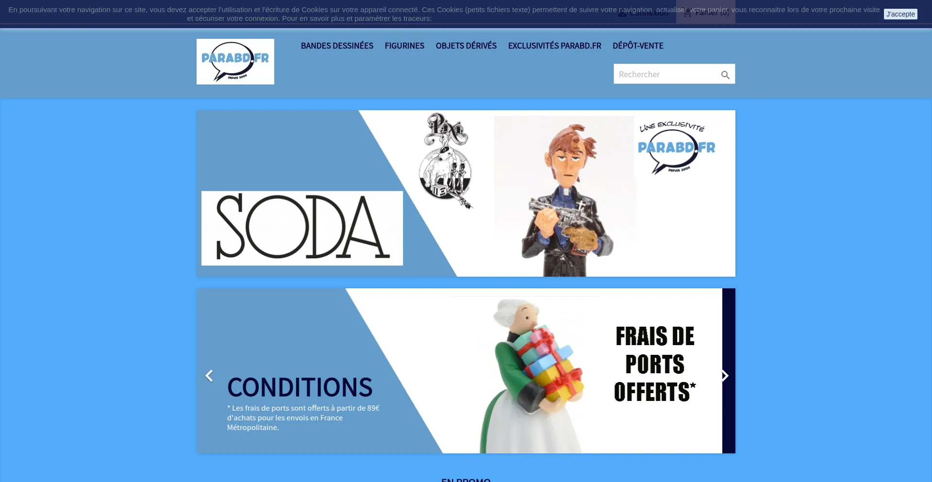 Website screenshot of Parabd.fr