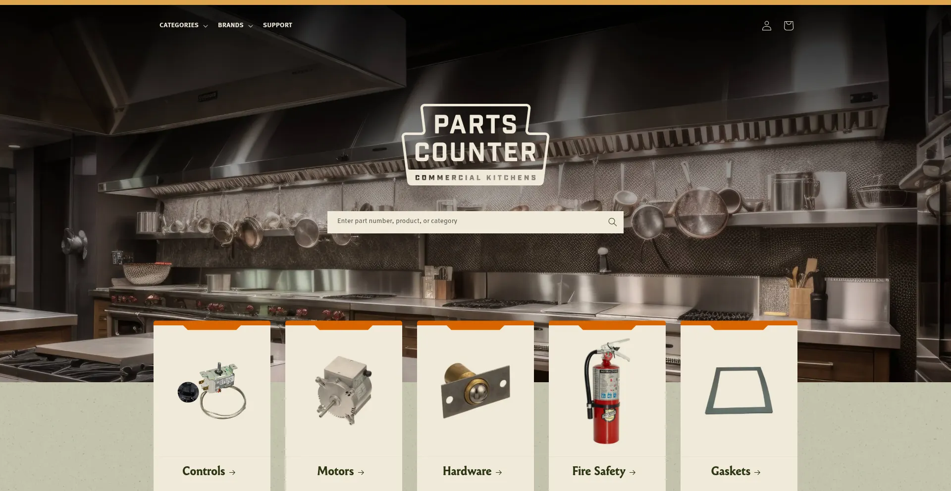 Website screenshot of Partscounter.com