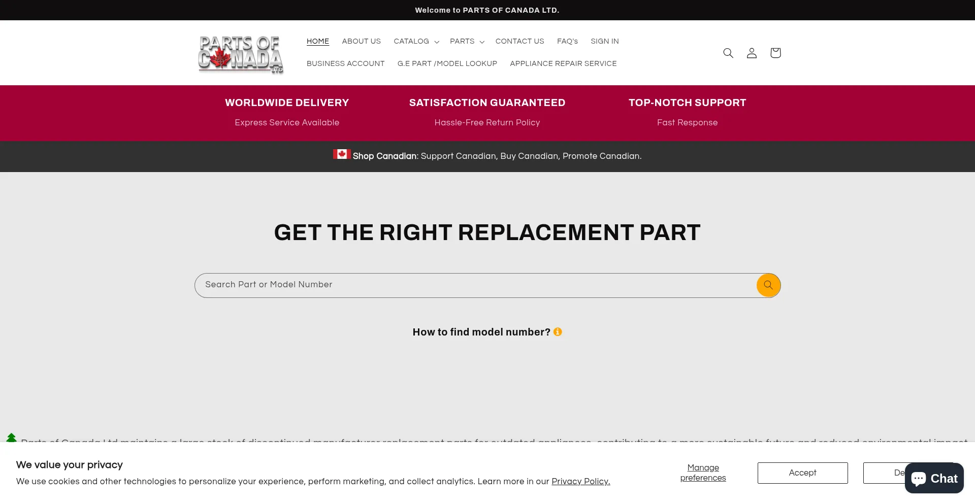 Ist Partsofcanada.com sicher und vertrauenswürdig?