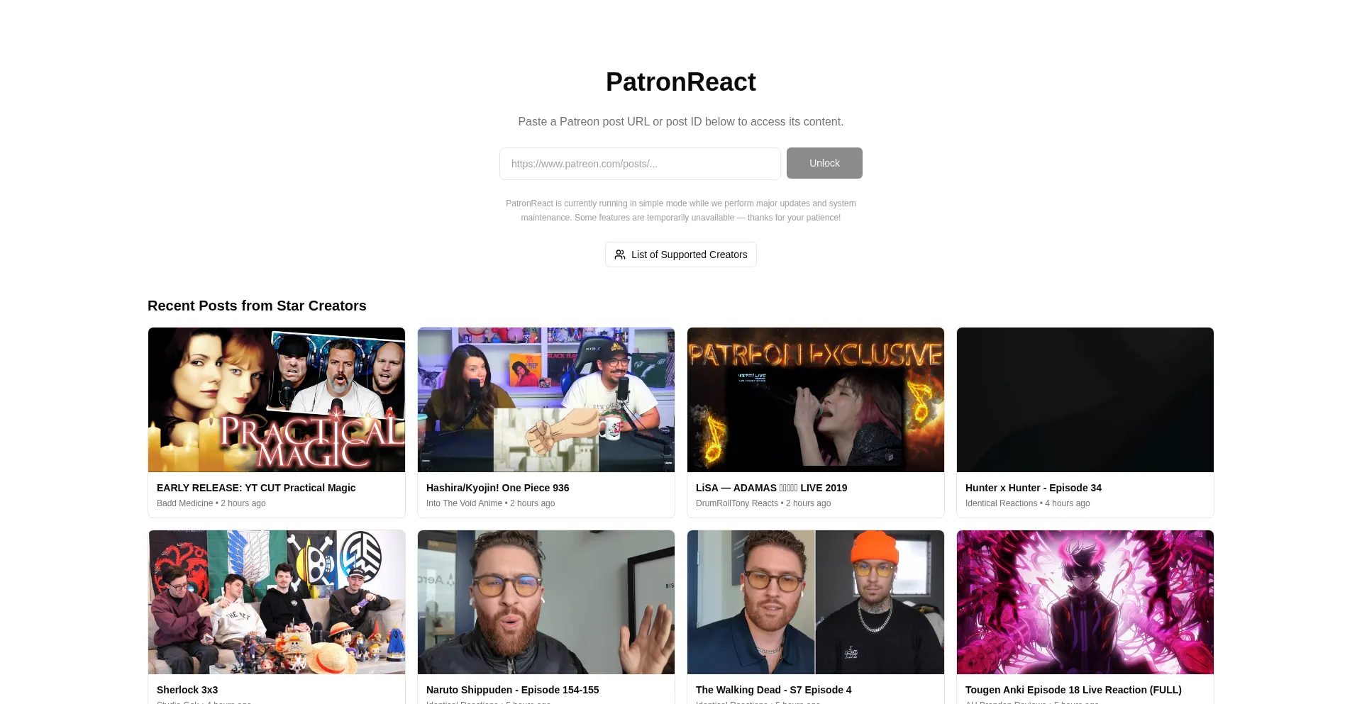 Patronreact.com