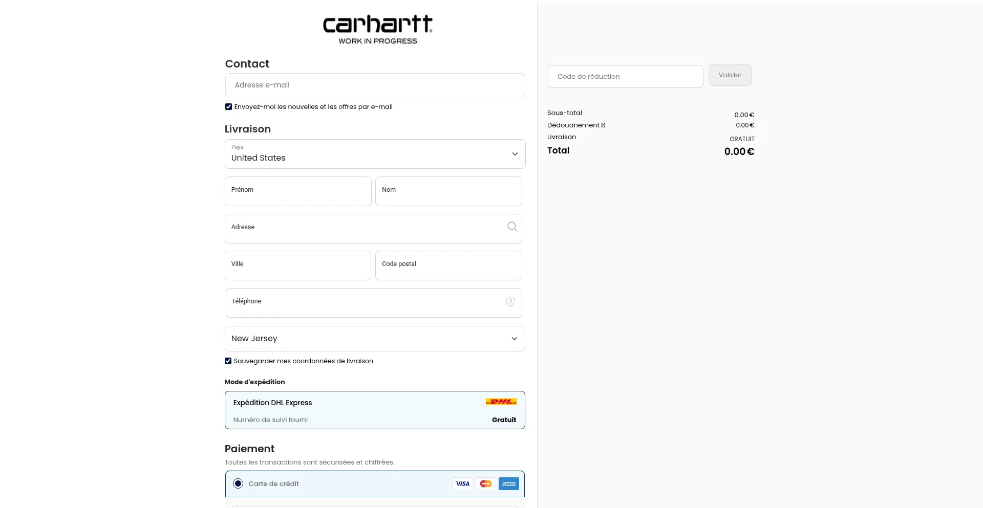Website screenshot of Pay.crht-destock.com