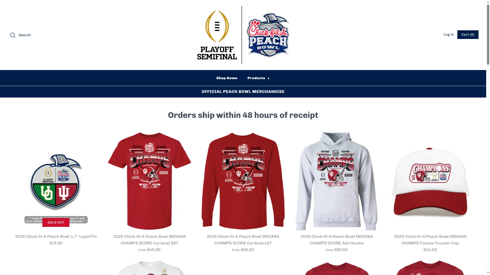 Peachbowlmerch.com