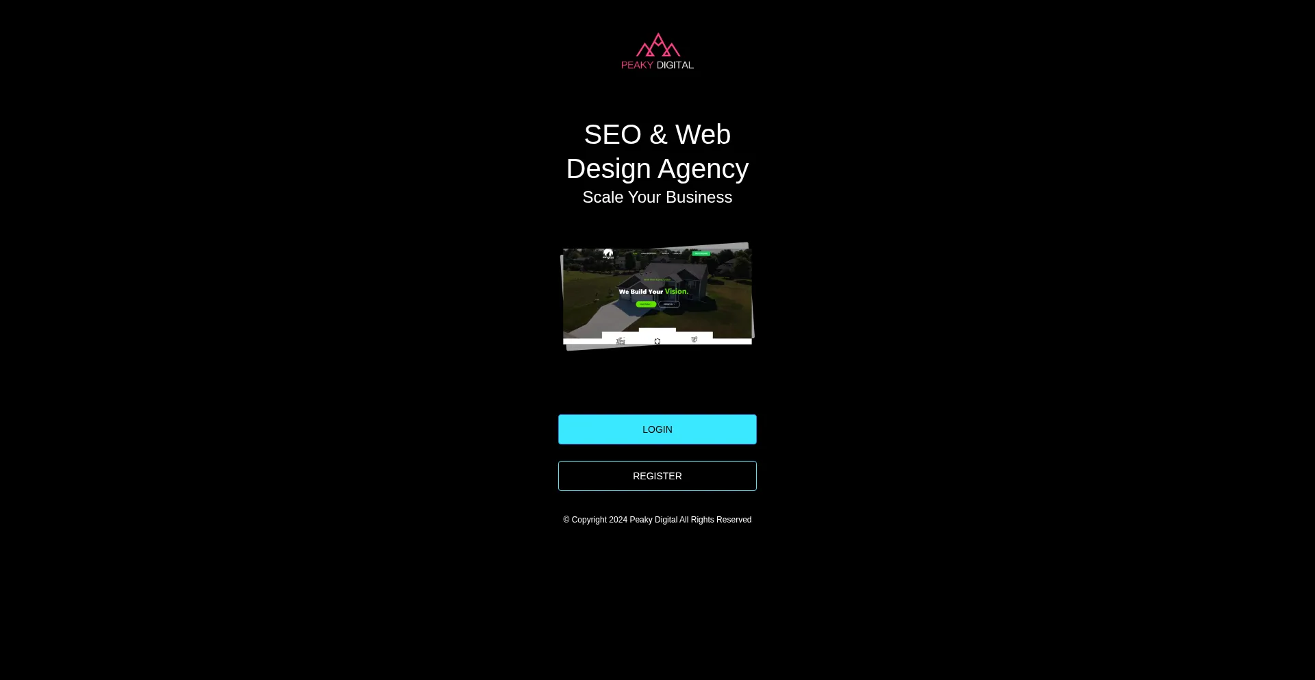Website screenshot of Peakydigitalcn.com
