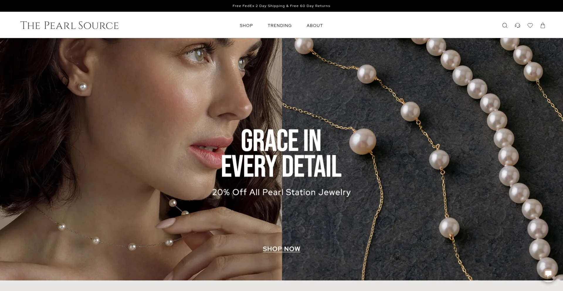 Website screenshot of Pearlsource.com