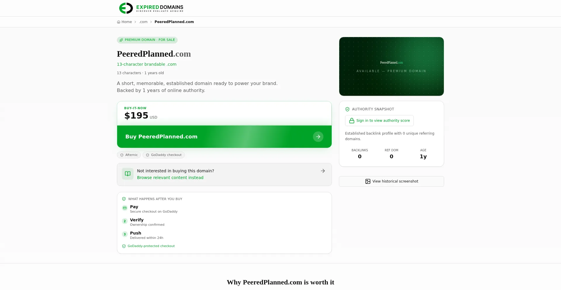 Peeredplanned.com