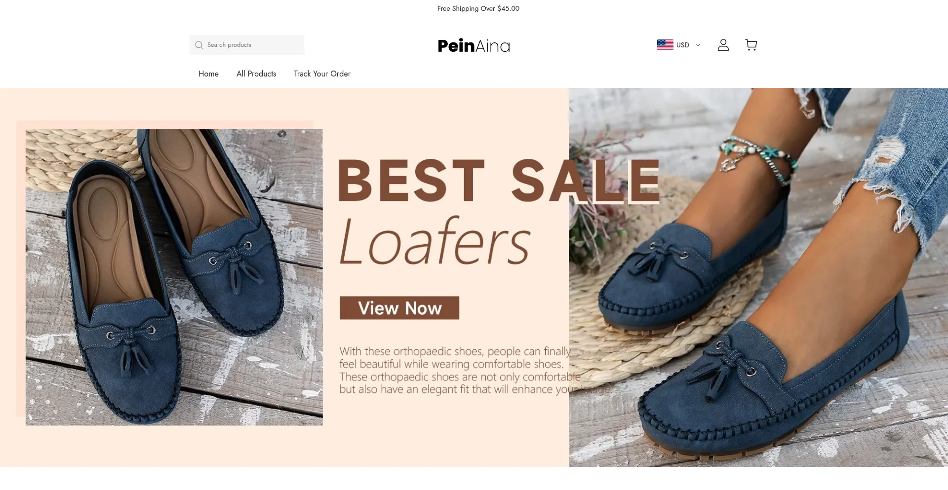Website screenshot of Peinaina.com