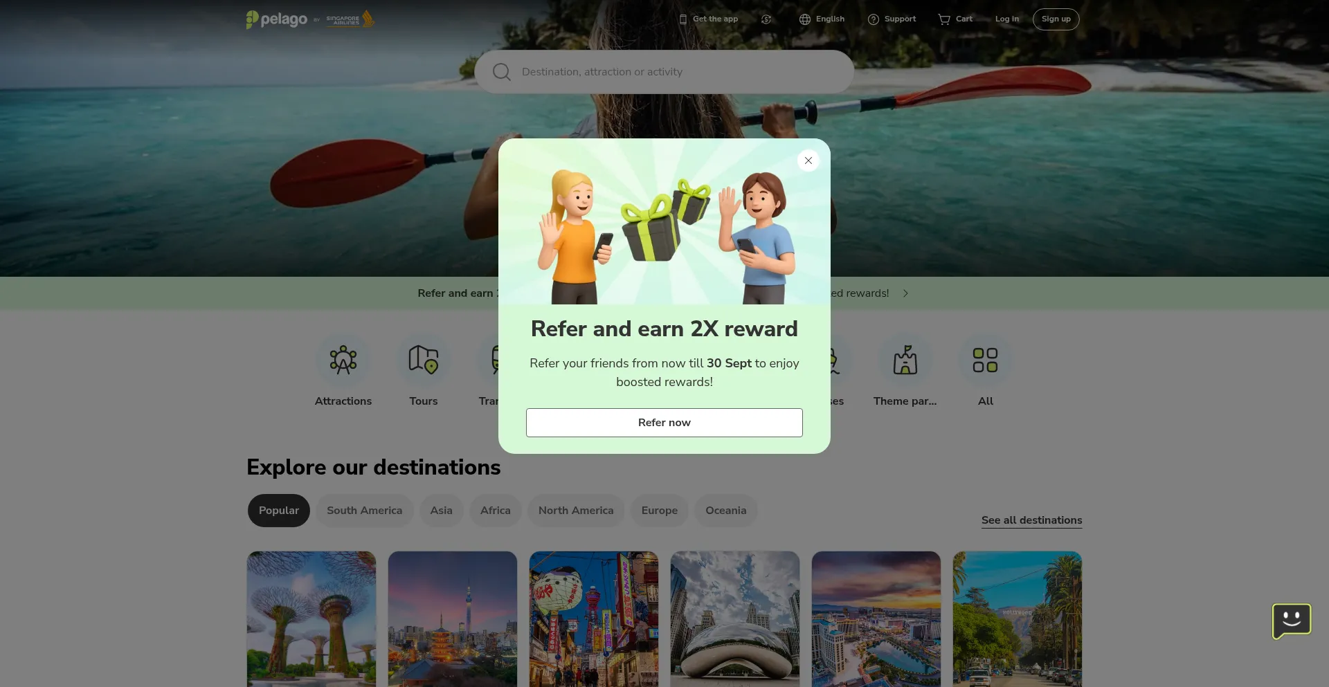 Pelago.co Screenshot