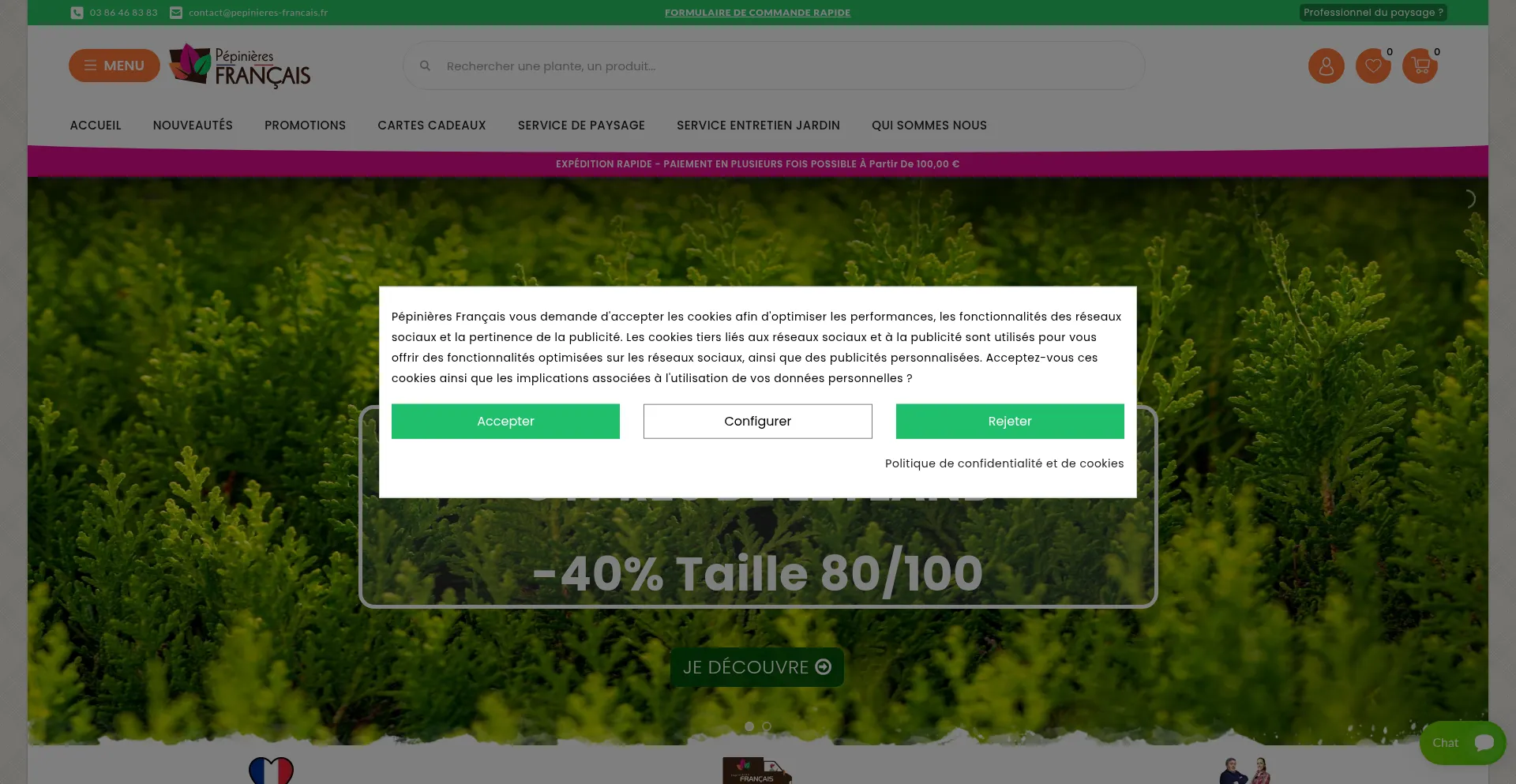Pepinieres-francais.fr Screenshot