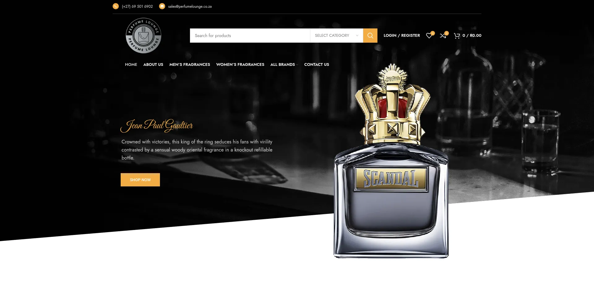 Perfumelounge.co.za Screenshot