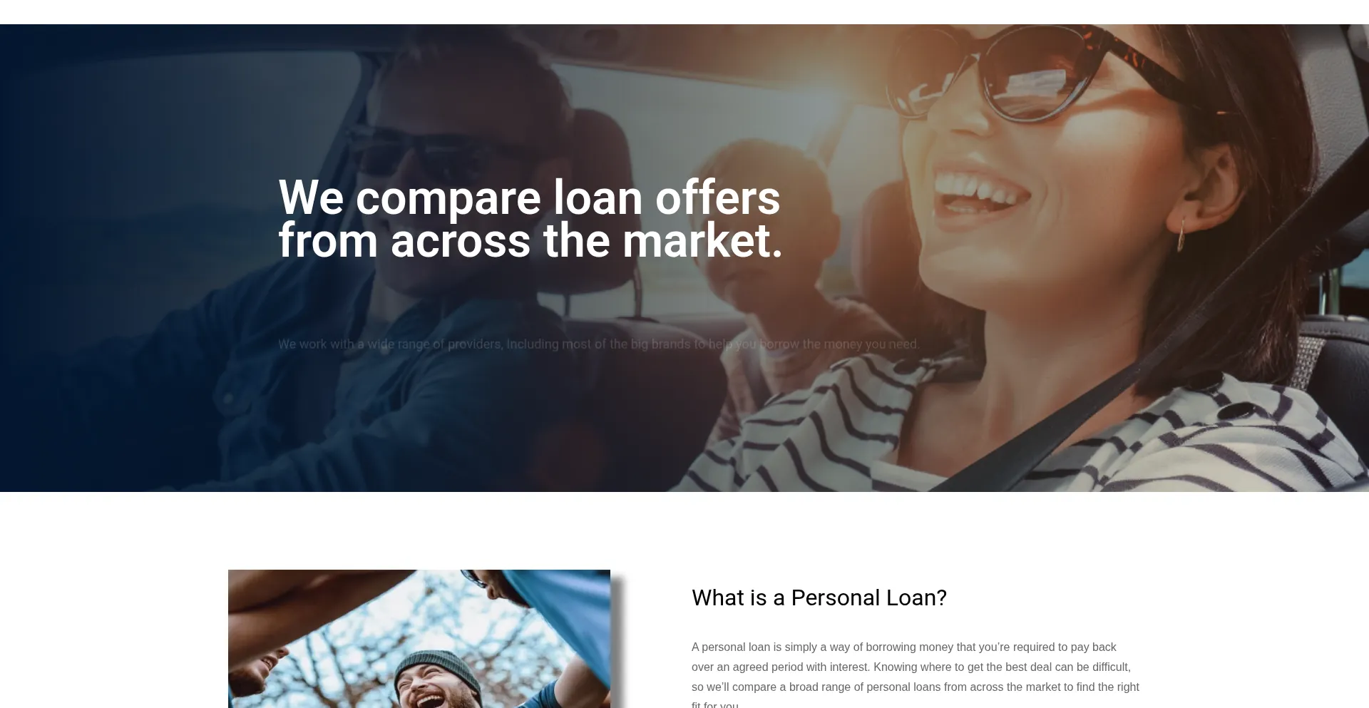 Website screenshot of Personalloanireland.ie