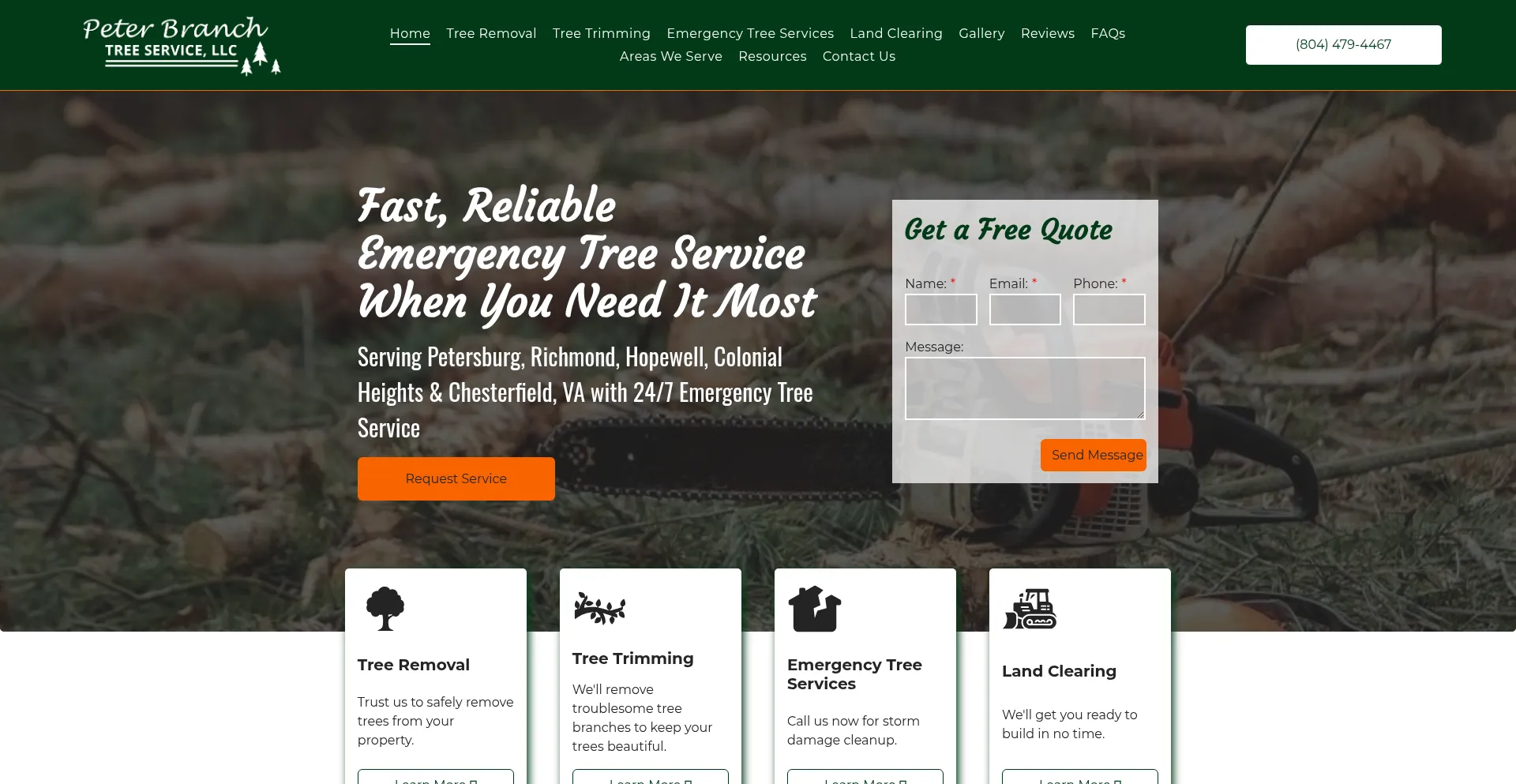 Peterbranchtreeservice.com
