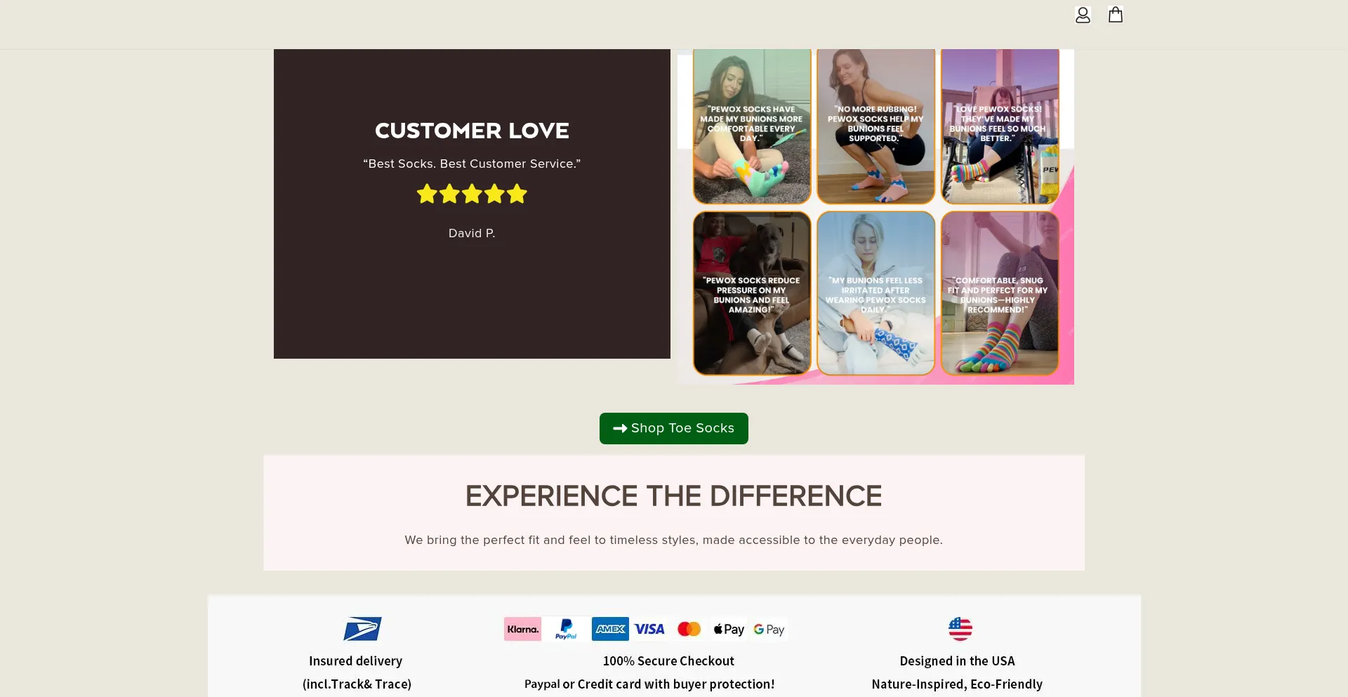 Website screenshot of Pewox.com