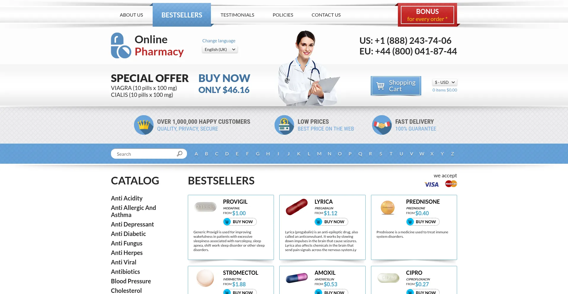 Website screenshot of Pharm-mens.com
