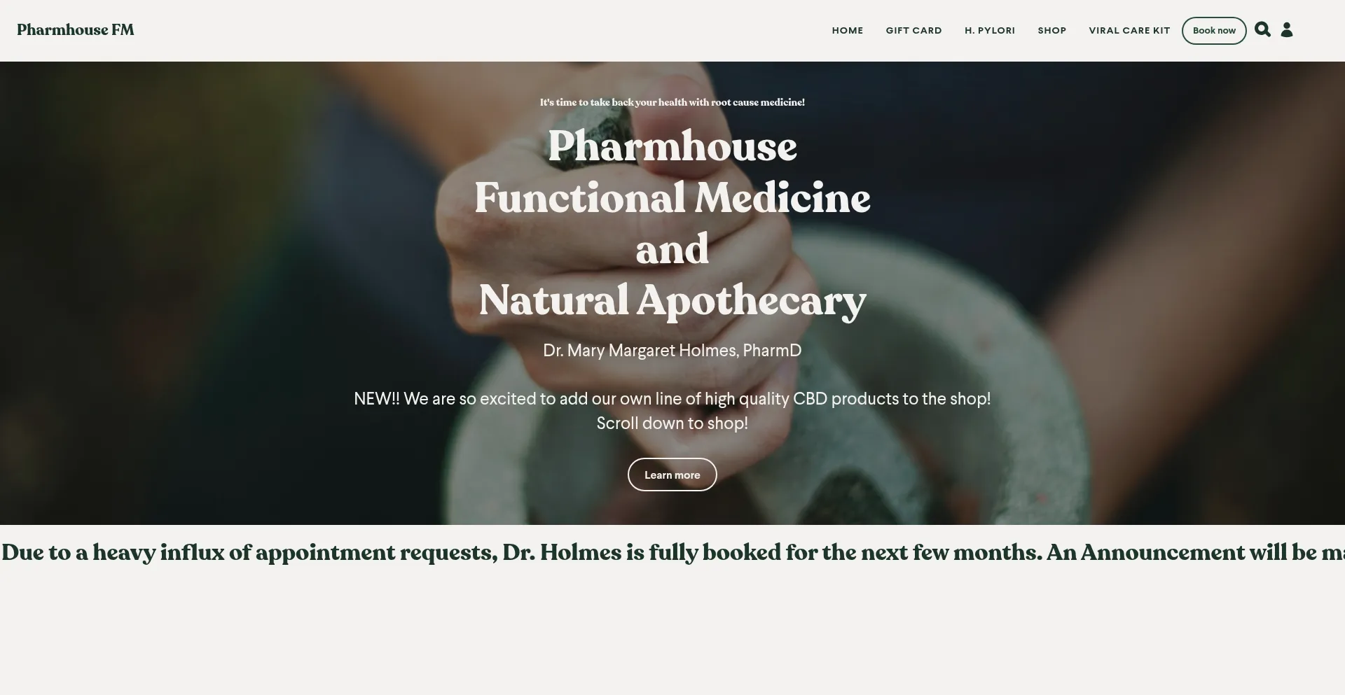 Website screenshot of Pharmhousefm.com