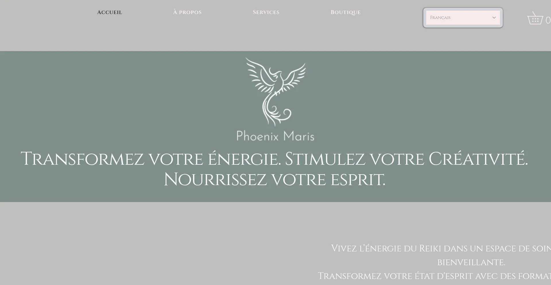 Website screenshot of Phoenix-maris.com