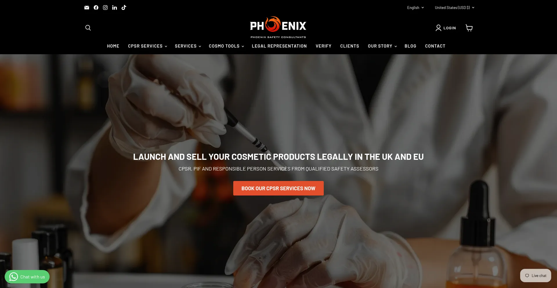 Phoenixcosmeticsafety.com