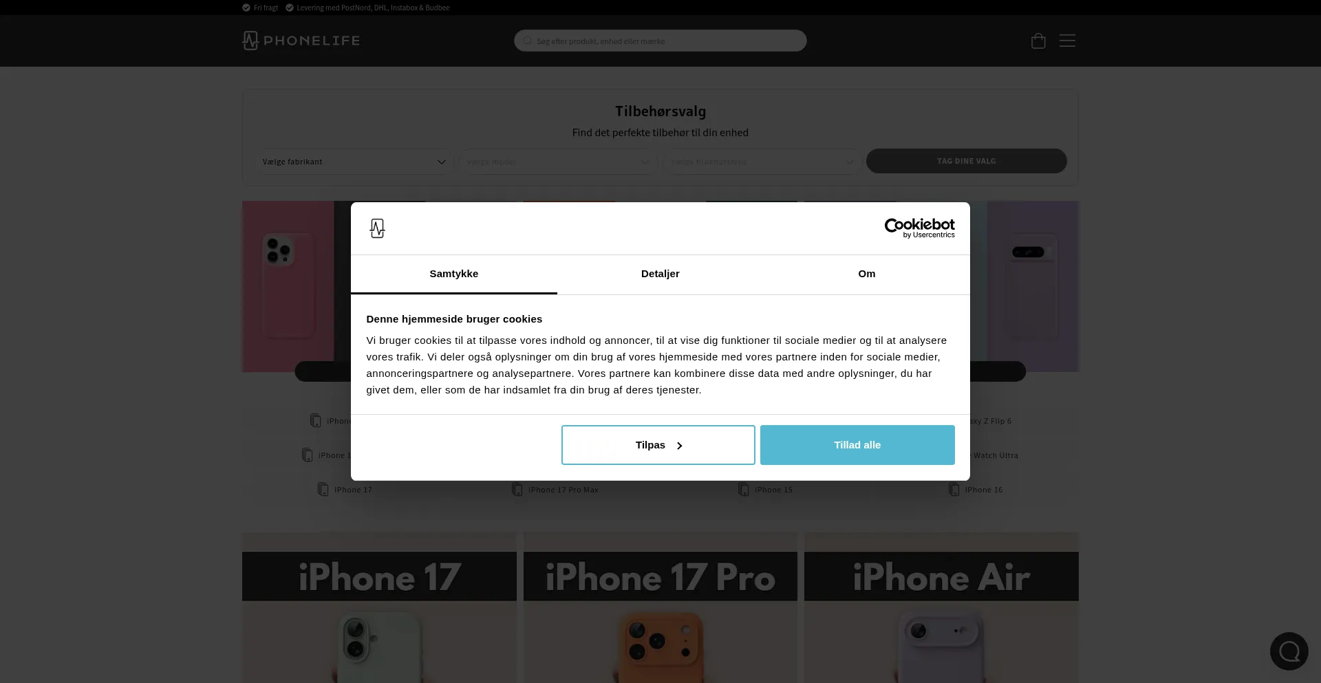 Phonelife.dk Screenshot