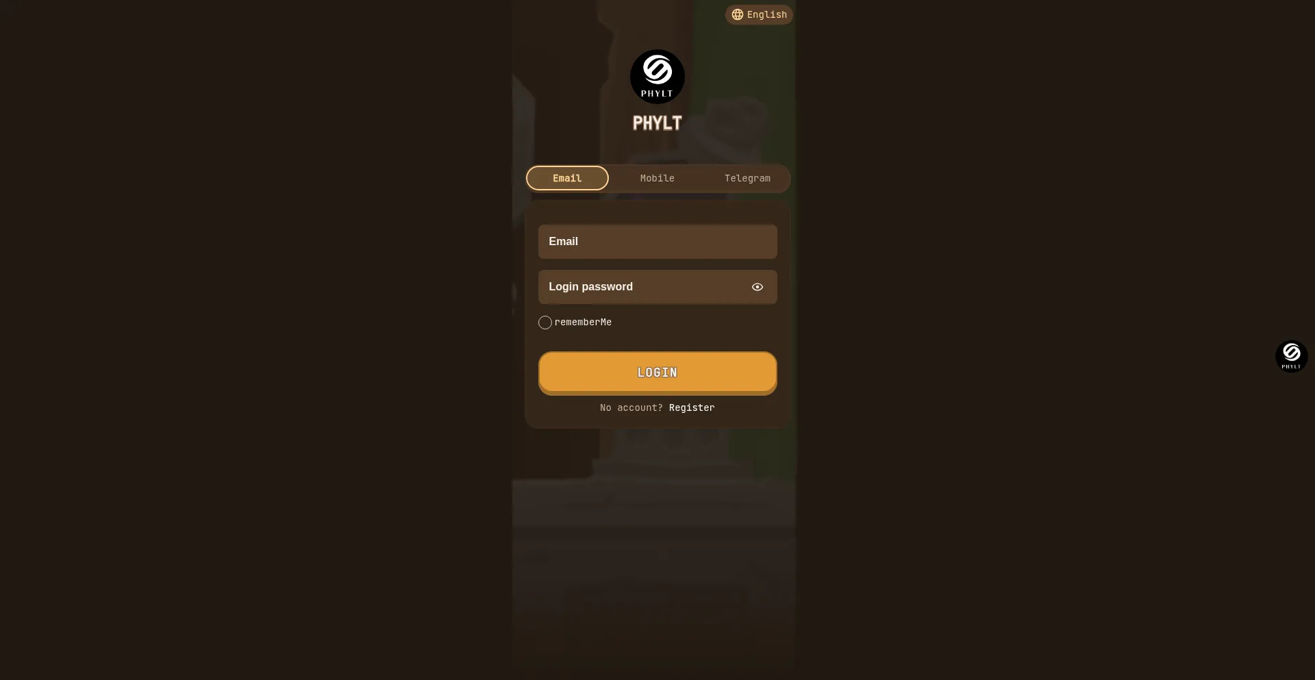Website screenshot of Phylt.vip
