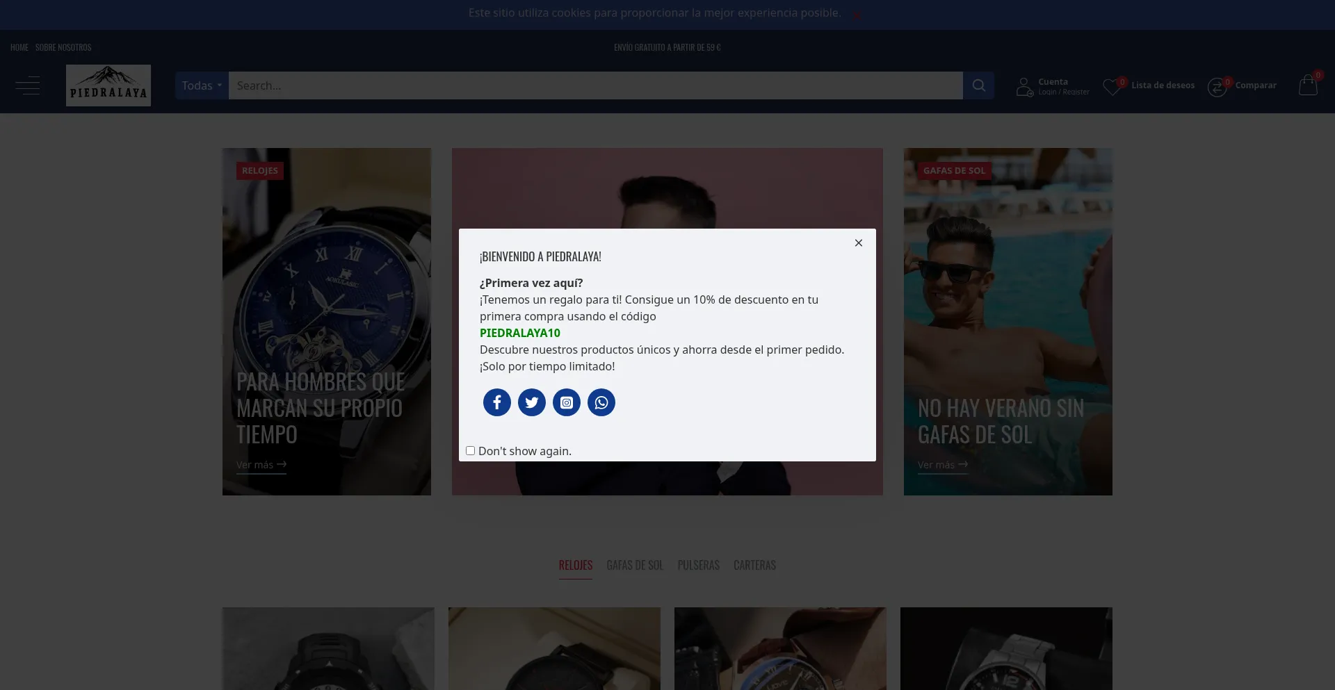 Website screenshot of Piedralaya.com