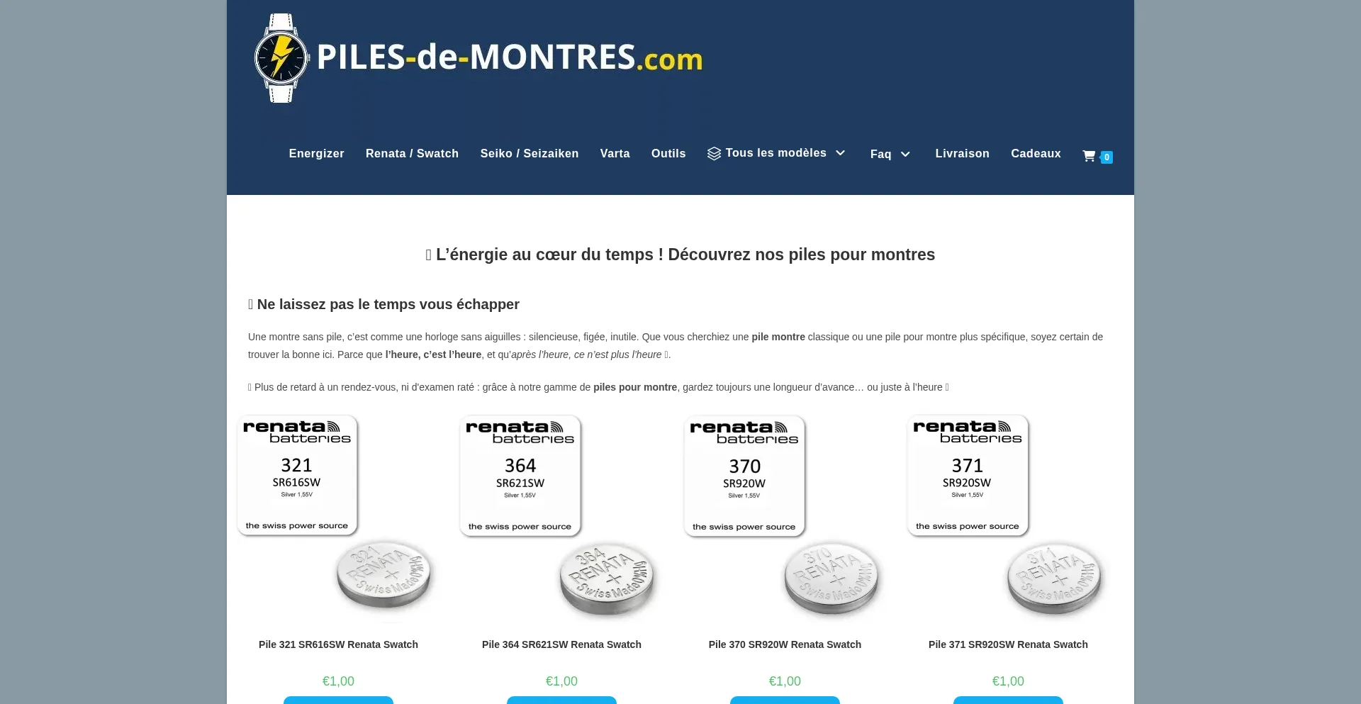 Piles-de-montres.com