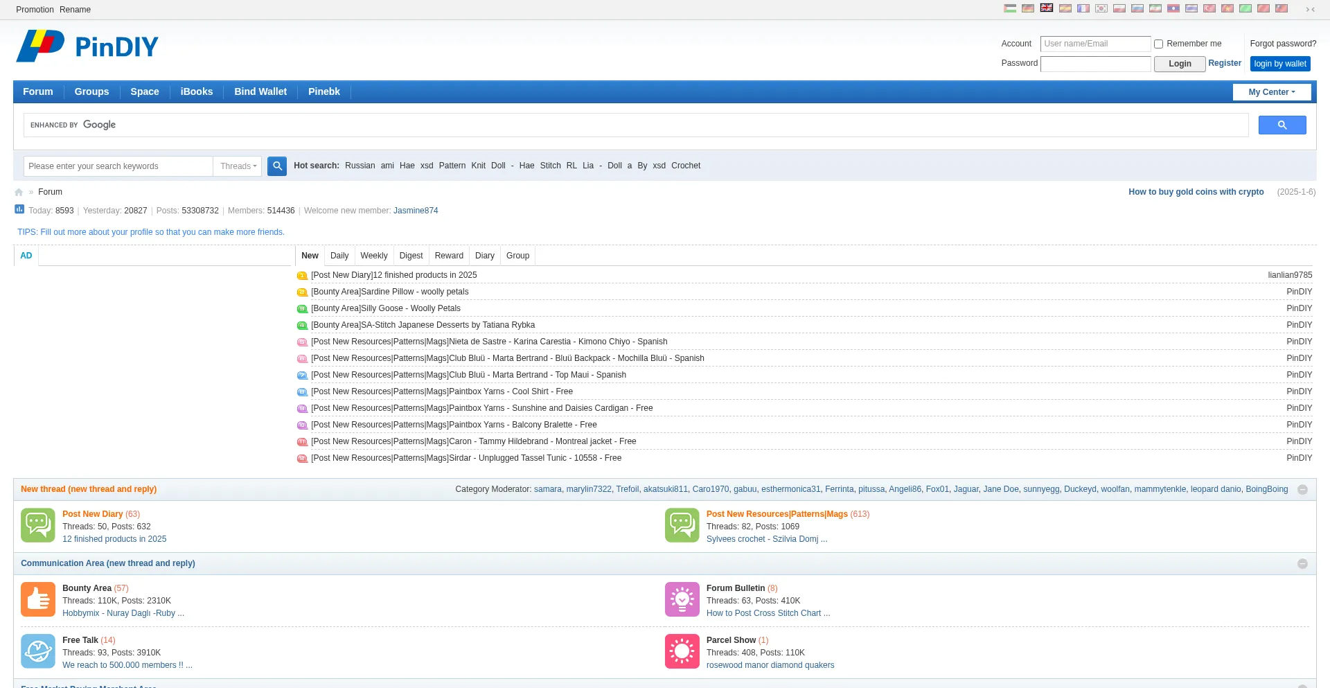Website screenshot of Pindiy.com