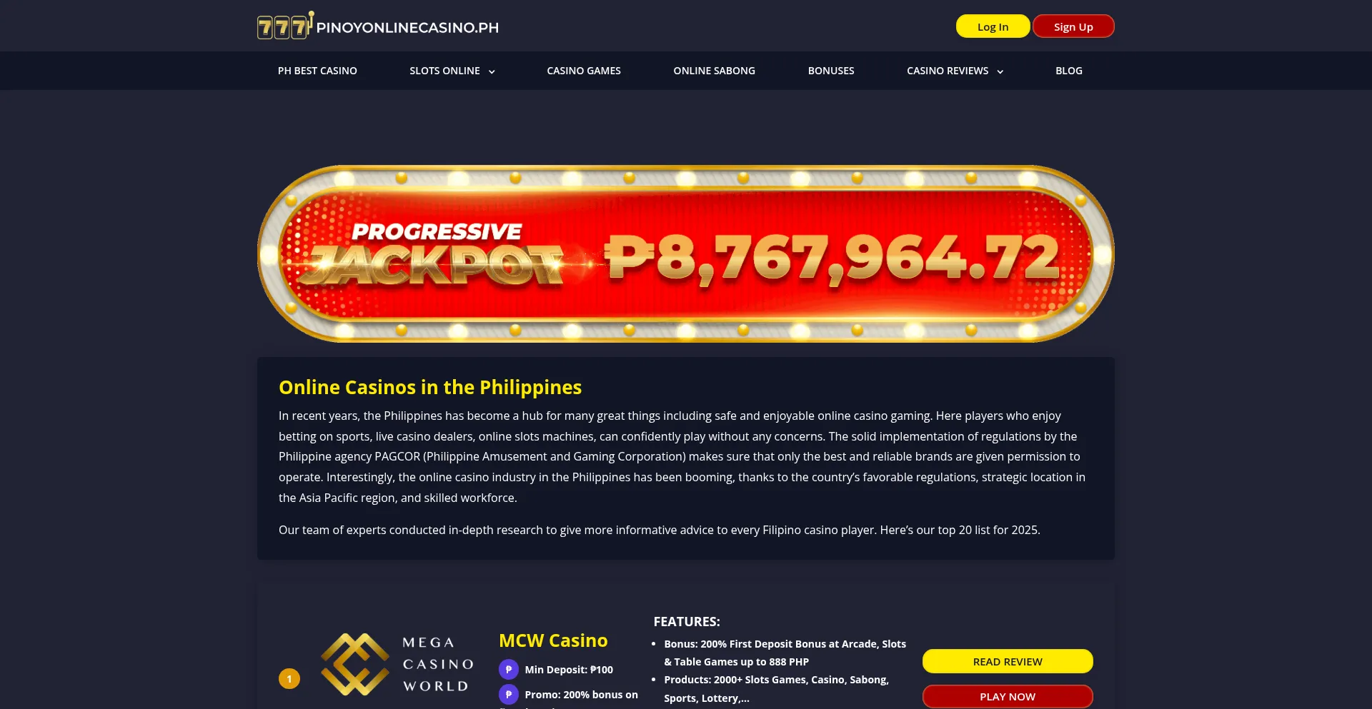 Pinoyonlinecasino.ph
