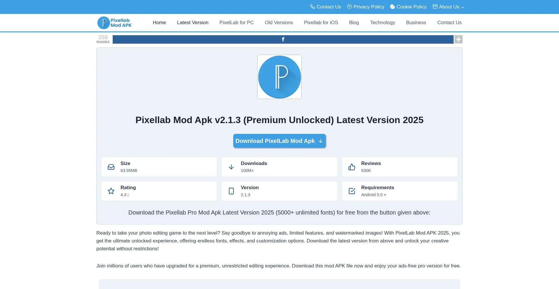 Pixelabapk.com Screenshot