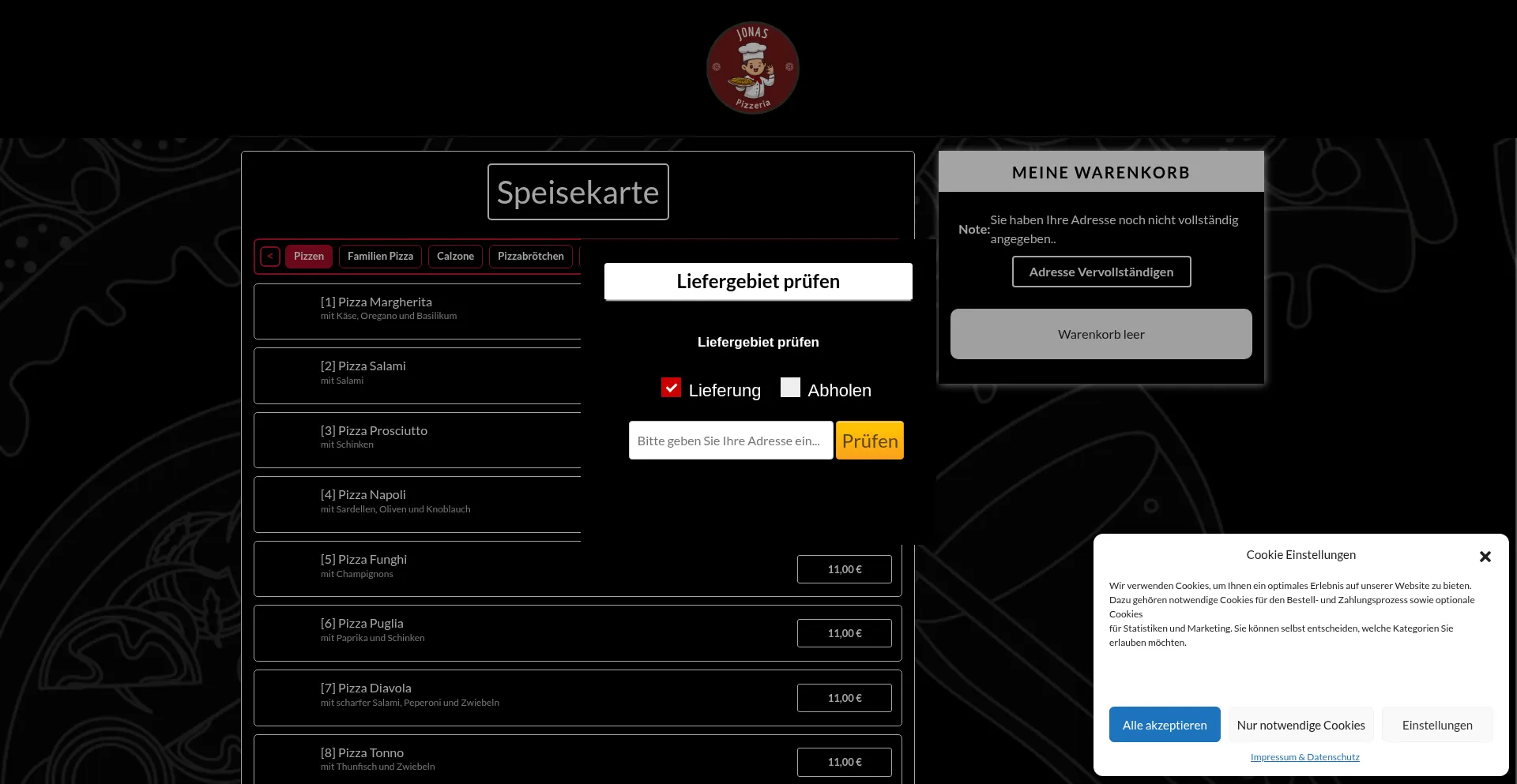 Ist Pizzeriajonas.de sicher und vertrauenswürdig?