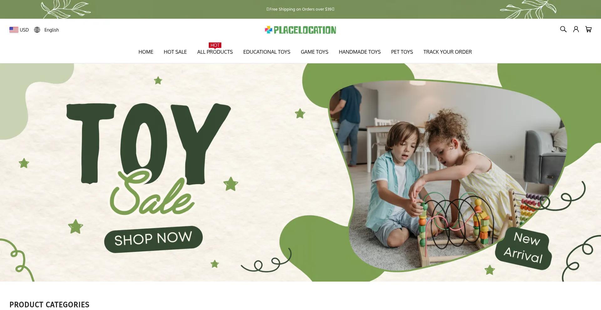 Website screenshot of Placelocation.com