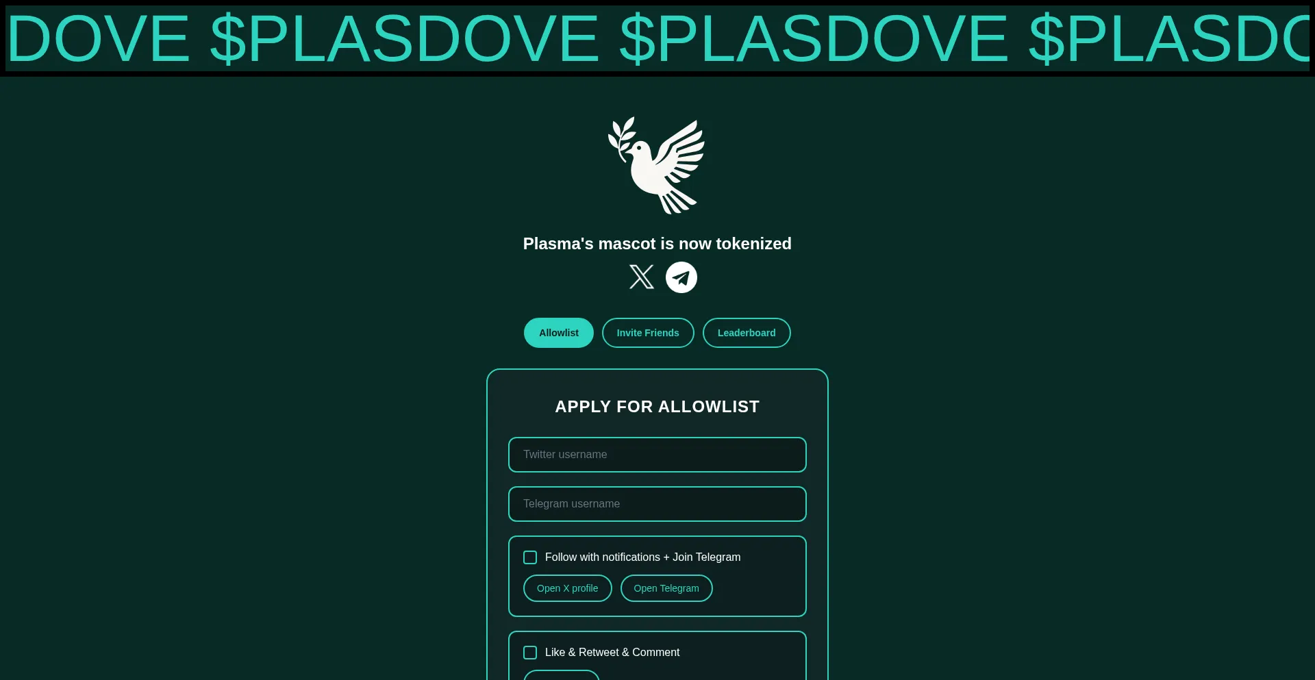 Plasdove.fun Screenshot