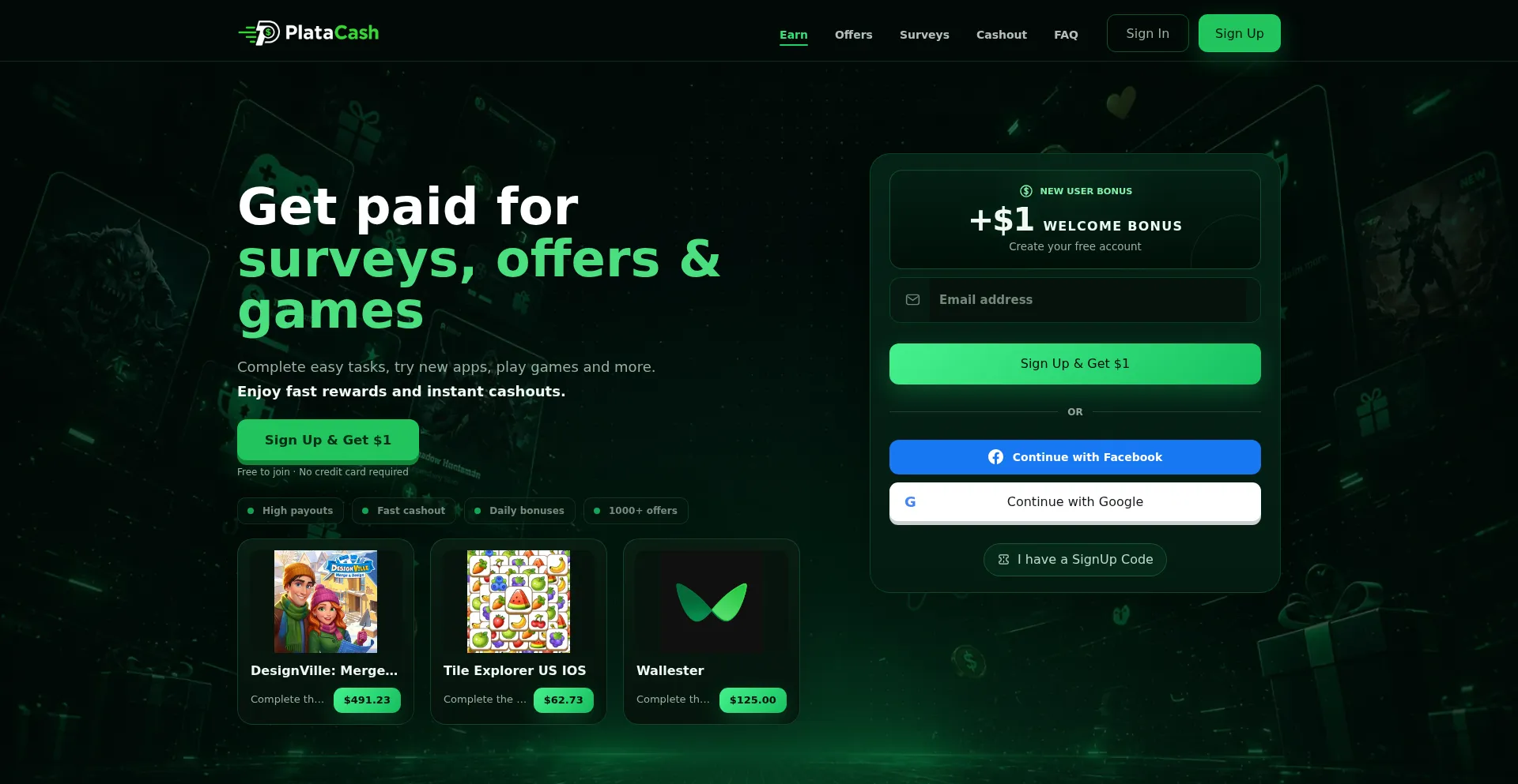 Platacash.com