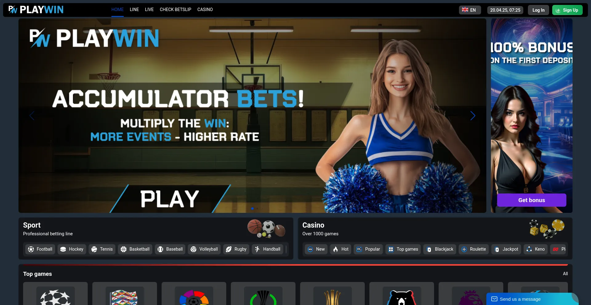 Website screenshot of Playwin.top